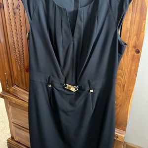 Calvin Klein Dress Black size 12 with gold accents NWOT